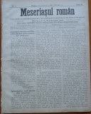 Ziarul Meseriasul Roman , nr. 4 , 1887 , Brasov