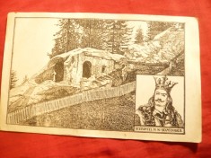 Ilustrata Stefan cel Mare si Grota Daniil Sihastrul 1926 cu semnatura prefect