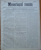 Ziarul Meseriasul Roman , nr. 6 , 1887 , Brasov