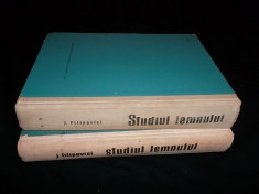 Studiul lemnului, 2 vol J. Filipovici, 1964 foto