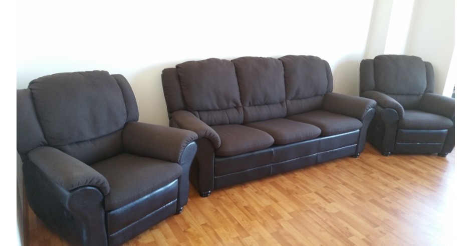 Canapea Lem S Milano 2 Fotolii Recliner Finisaje Piele Arhiva