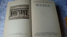 Ferdinand Gregorovius - Werke - in germana - cu 120reproduceri foto