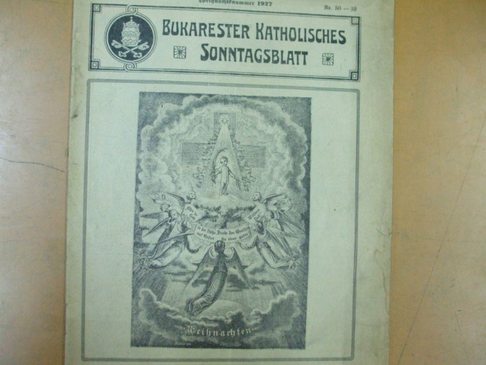 Bucuresti foaia catolica de duminica Craciun 1927 Bukarester Katholisches Blatt
