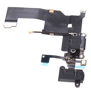 Banda Flex iPhone 5 Conector Incarcare/Audio Negru Copy foto