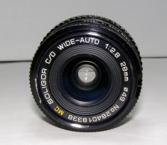 Obiectiv Soligor C/D WIDE-AUTO 1:2.8 28mm pentru piese sau reparat(57) foto
