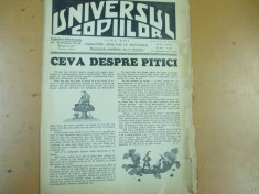 Universul copiilor 7 iulie 1937 pitici Azorel Haplea N. Batzaria Inelul pierdut foto