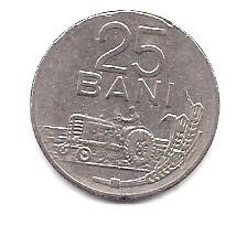 No(5) moneda- ROMANIA- 25 Bani 1966