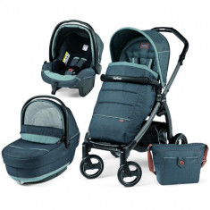 Carucior 3 in 1 Book Plus S Black Completo SL Blue Denim foto