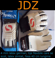 JDZ MANUSI PORTAR FOTBAL CU TIJE SONDICO AQUASPINE NOI 4 MM LATEX MARIMEA 10 foto