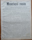 Ziarul Meseriasul Roman , nr. 21 , 1887 , Brasov