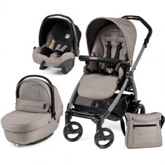 Carucior 3 in 1 Book Plus 51 Black Sportivo SL Beige foto