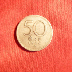 Moneda 50 Ore 1946 Suedia , argint , cal.f.buna