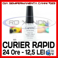 OJA SEMIPERMANENTA (PERMANENTA) WHITE #023 CANNI - MANICHIURA UNGHII FALSE - PRET MINIM, CALITATE GARANTATA foto