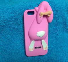 Husa Iphone 6 Moschino Iepure roz foto