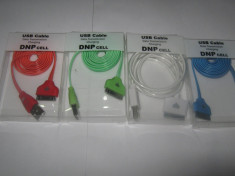 Cablu iphone 4 .4s USB cable - iluminat - foto