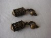 Cercei de epoca din bronz, in forma de felinar, inceput de secol 20