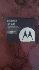 ACUMULATOR MOTOROLA C257,COD BC60 BATERIE ORIGINALA foto