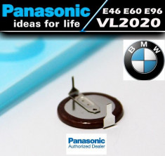 Acumulator Panasonic VL2020 3V - chei BMW E36 E46 E39 E60 E65 E66 M3 M5 Z3 X5 foto