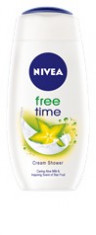 Nivea gel de dus Free Time 250 ml. foto