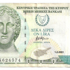 CIPRU 10 POUNDS LIRE 2001 VF