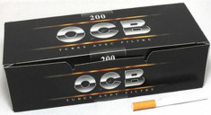Tuburi OCB 200 buc filtru MARO pentru tutun/tigari foto