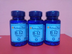 Vitamina B12 500 mcg, 100 comprimate, anemii, cel mai bun pret in Romania! foto