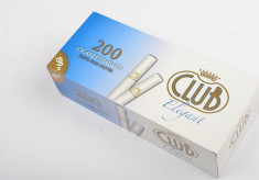 Tuburi CLUB ELEGANT 200 buc filtru ALB pentru tutun/tigari foto