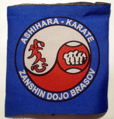 5.491 ROMANIA ECUSON ASHIHARA KARATE ZANSHIN DOJO BRASOV 94mm foto