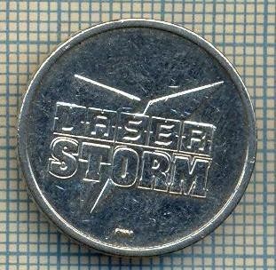 JETON 203 PENTRU COLECTIONARI - LASER STORM (PITTSBURGH -SUA -ENTERTEINMENT-PARTY )- STAREA CARE SE VEDE foto