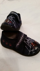 Papuci interior Spiderman, talpa de cauciuc , marime 25 foto