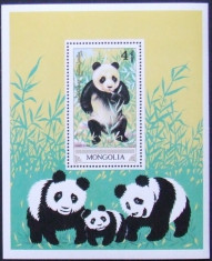 MONGOLIA 1990 - URSI PANDA 1 S/S, NEOBLITERATA - MG089 foto