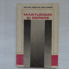 CARTE BANAT-PETRU NOVAC DOLANGA- MATRURII SI REPERE, PERSONALITATI DIN BANAT, TIMISOARA, 1980