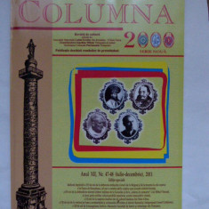 BANAT- COLUMNA 2000, REVISTA DE CULTURA, TIMISOARA, NR. 47-48, 2011