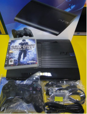 Consola Sony Playstation 3 PS3 ultimul model UltraSlim 12Gb NOU in cutie, Bonus joc original Blu-Ray Call of Duty, Garantia Okazii foto