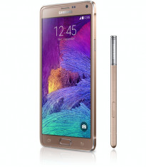 Samsung Galaxy note 4 N910f Gold nou nout la cutie,2 ani garantie sigilat,pachet complet cu toate accesoriile oferiye de producator!PRET:2730lei foto