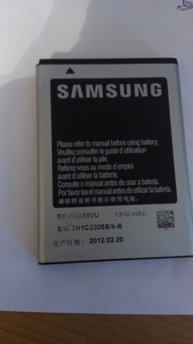 Acumulator Samsung Galaxy Ace S5830I Model EB494358VU original nou