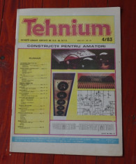 Revista Tehnium - anul XIII - ( nr 149 ) - nr 4 din 1983 !!! foto