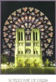 Carte postala FR007 Paris - La facade de la cathedrale Notre-Dame - necirculata [5]