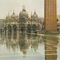 Carte postala IT006 Italia - Venezia - Piazza San Marco con acqua alta - necirculata [5]