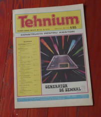 Revista Tehnium - anul XV - ( nr 173 ) - nr 4 din 1985 !!! foto