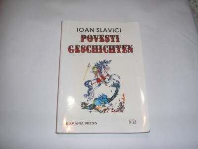 IOAN SLAVICI POVESTI/GESCHICHTEN EDITIE BILINGVA,RF7/2 foto