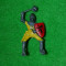Jucarie figurina calaret, cavaler, cu buzdugan, plastic, 6 cm, colectie
