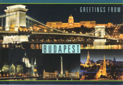 Carte postala Ungaria HU010 Budapesta - Colaj - necirculata [4] foto