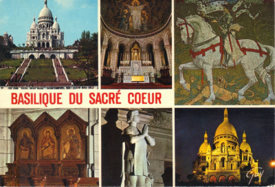 Carte postala FR027 Paris - La basilique du Sacre Coeur - circulata [3] foto