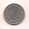 No(2) moneda-DANEMARCA -10 ORE 1966