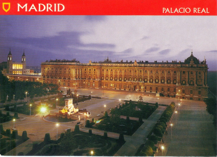 Carte postala ES008 - Madrid - Plaza de Oriente y Palacio Real - necirculata [4]