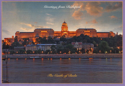 Carte postala Ungaria HU009 Budapesta - Castelul Buda - necirculata [4] foto