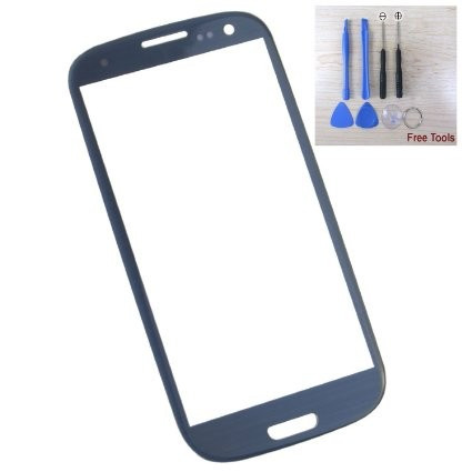 Sticla display fata Samsung Galaxy S3 albastru inchis + kit desfacere si  adeziv | Okazii.ro