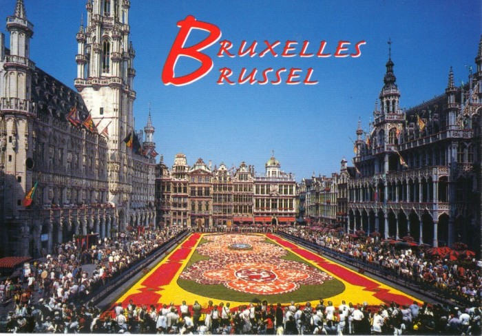 Carte postala BE004 Bruxelles - Market Place, Flower carpet - necirculata [5]