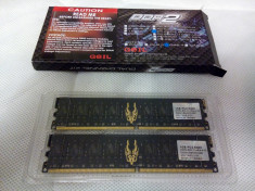 GeIL Black Dragon 2GB (Kit 2x1GB) DDR2, 800MHz, PC2-6400, CL 4-4-4-12 foto
